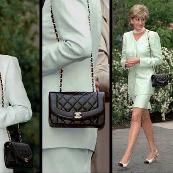 Chanel Vintage bi-colour Diana Classic Flap Bag - Picture 11 of 11